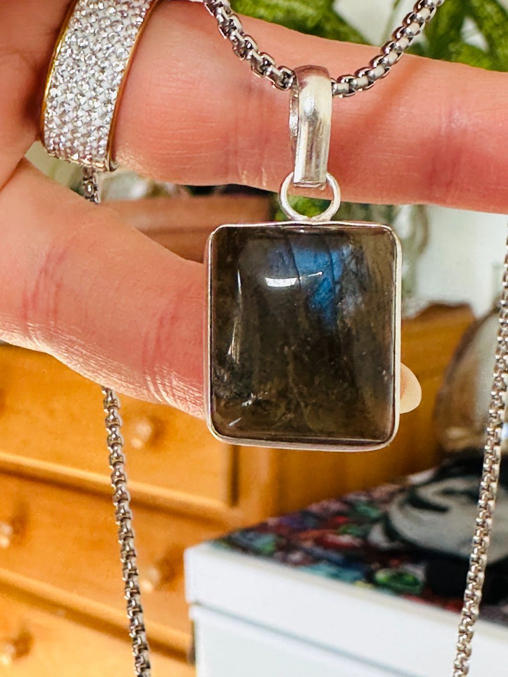 Catenine: Labradorite necklace – Nuovo e nell'imballaggio originale da Genève venduto da AGBERG 3