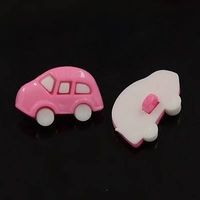 50 Ösenknöpfe Auto bunt gemischt