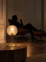 Max Bill for Temde TS2 Brass Table Lamp  
