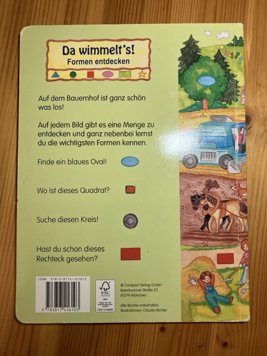 Libri: Wimmelbuch "Da wimmelt's!" Formen entdecken lernen – Usato da Goldau venduto da daytona82 1