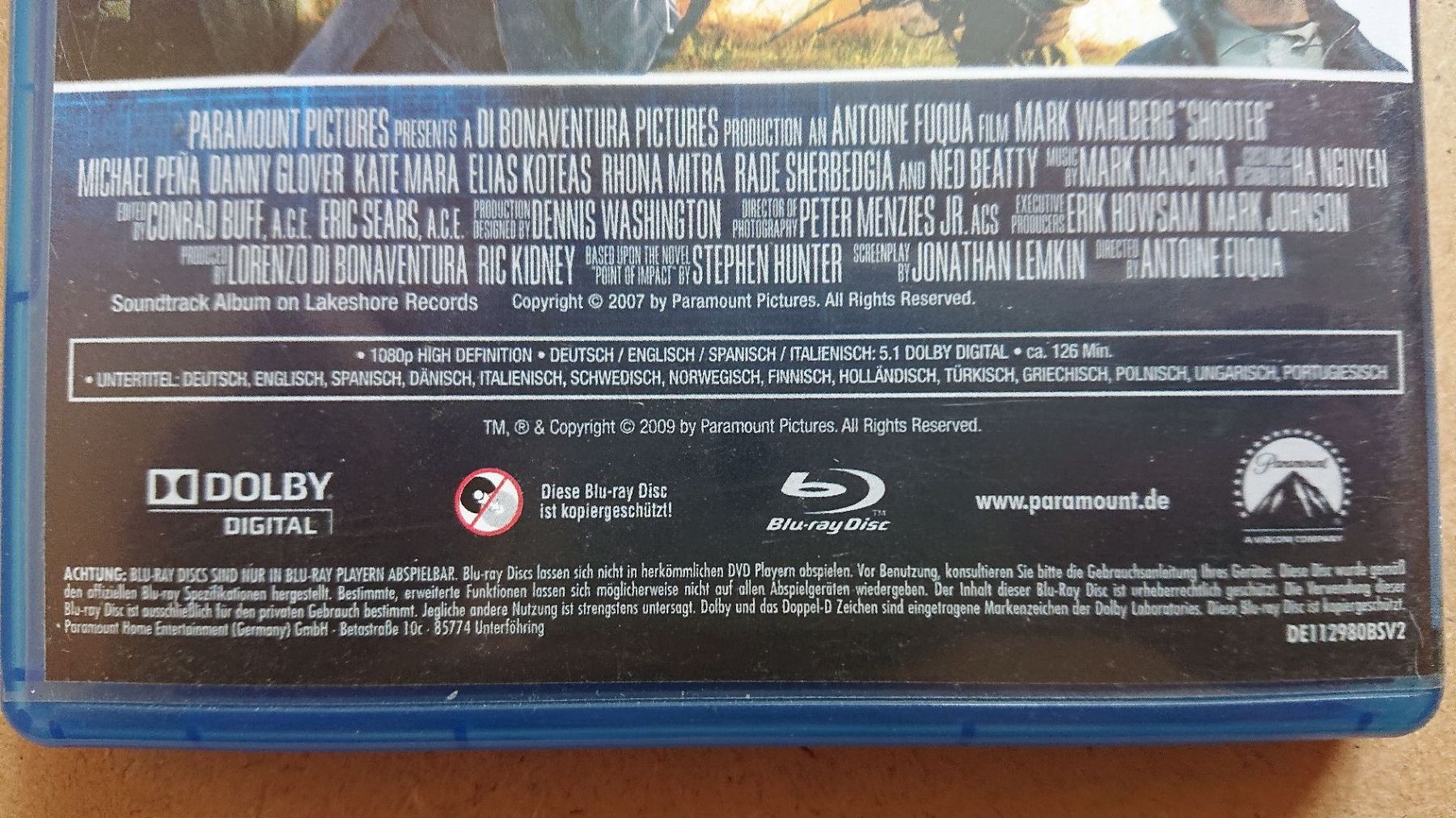 Tutti i DVDs: Shooter Blu-ray – Usato da Chur venduto da FreakofRarity 3