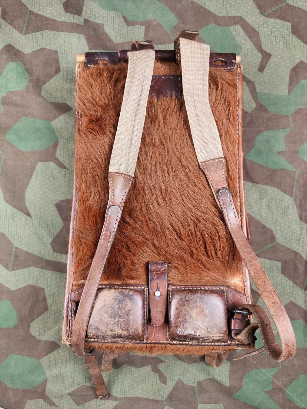Schweizer Armee Uniformi: Tornister Ord. 1942, Sparversion, von 1944 – Usato da Bauma venduto da SwissMilitaria 2