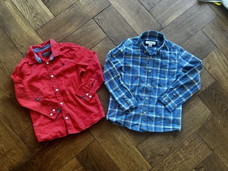 110-122 (5-7Jahre) 2 Hemden Bueb/jungs Massimo Duti