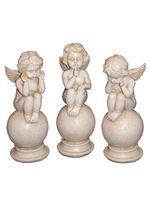 Engel auf Kugel 3er SET 22cm