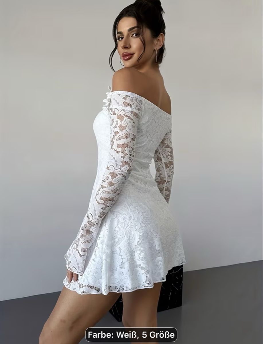 Vestiti: Kleid Spitze weiss Grösse L-XL neu – Nuovo (secondo la descrizione) da Trimbach venduto da Alessia75 2