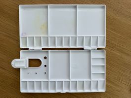 2x Aquarell-Paletten leer