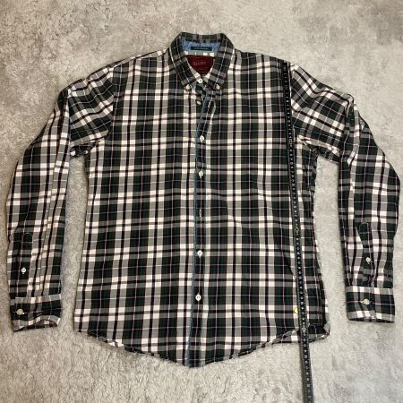 Scotch & Soda Karo Hemd Gr. L Slim Grün Bordeaux Top