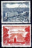 FRANZÖSISCH-ÄQUATORRIAL-AFRIKA 1956 GESTEMPELT - T201