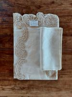 TEE-SET | Leinen und Spitzen (1 Tischdecke + 6 Servietten)
