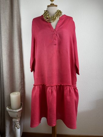 Robe Norah 100% Lin corail Taille 44 bon état