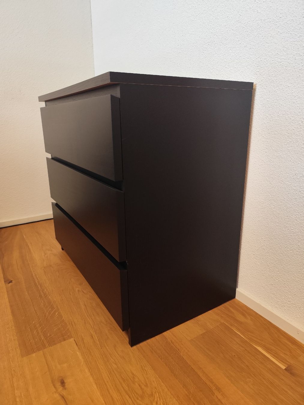 Ikea Commodes: Kommode MALM schwarz 3 Schubladen – D'occasion à Sulgen par LukeRieti 1