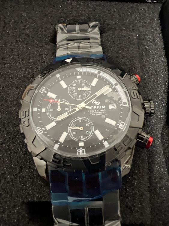 WENGER Orologio Uomo Roadster Black Night Chronograph - 45mm, Swiss Made, Quarzo, Impermeabile 100m - 3