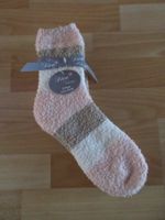 Kuschelsocken rosa/braun 2 Paar Grösse 39/42