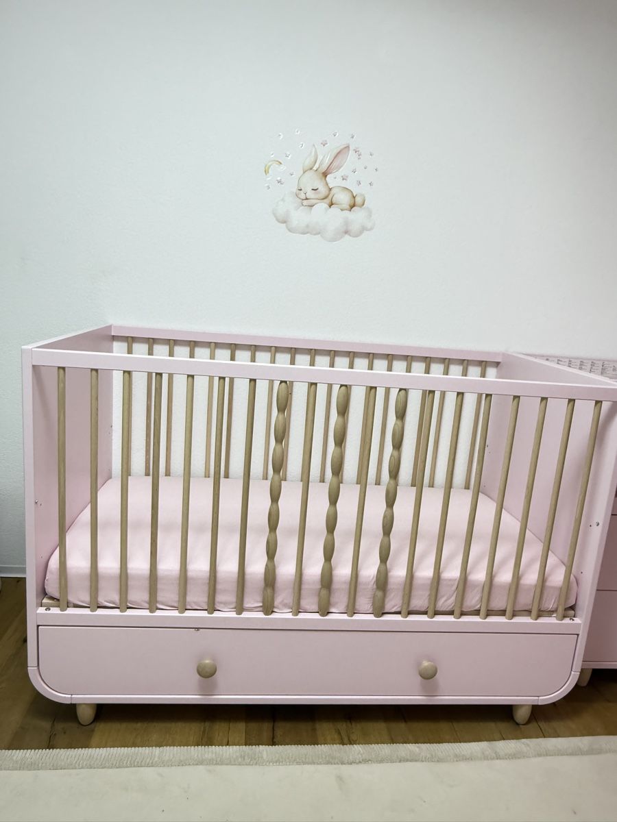 Ikea Wickeltisch & Zubehör: IKEA MYLLRA Baby Crib with changing table, Light Pink – Gebraucht aus Pratteln von ole_lm65 4