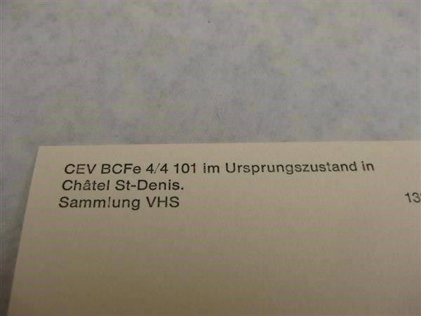 Ansichtskarten: Chemins de fer électr. veveysans – Gebraucht aus Malters von Marosko 1