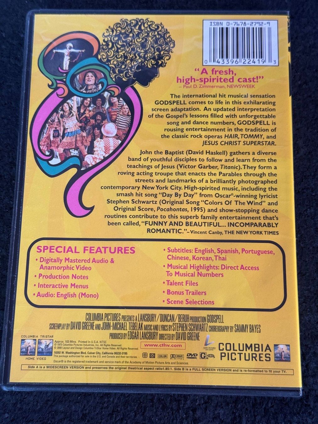 Alle DVDs: Godspell DVD EN (Ländercode 1 !) – Gebraucht aus Fribourg von tschjoly 1