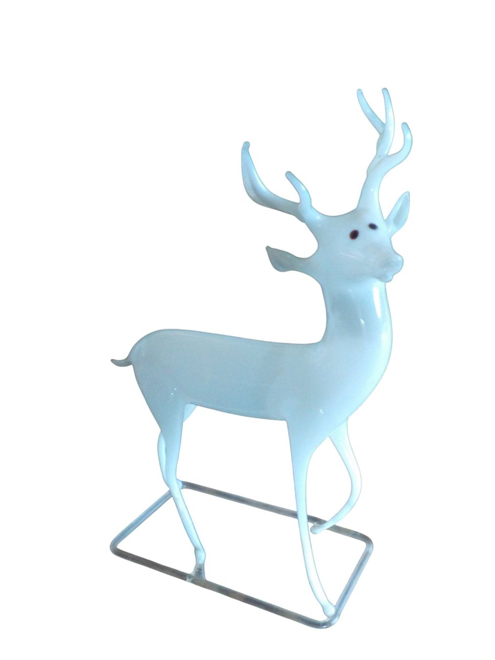 Statuette: Glastier Hirsch Lauscha antik – Usato da Mörschwil venduto da antiksalon21 5