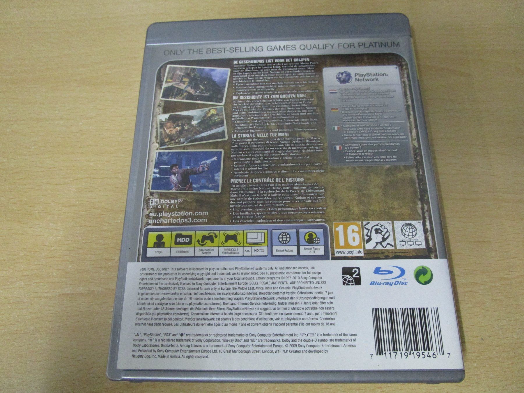 Sony Giochi: Uncharted 2 Among Thieves Playstation 3 PS3 – Usato da Goldau venduto da agestuffer 1