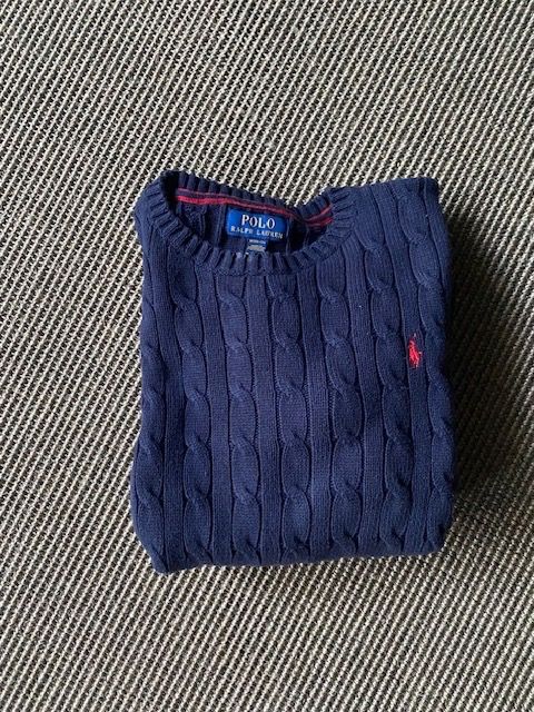 Pull Ralph Lauren torsadé bleu enfant (Gebraucht) in Coppet für CHF 55 ...