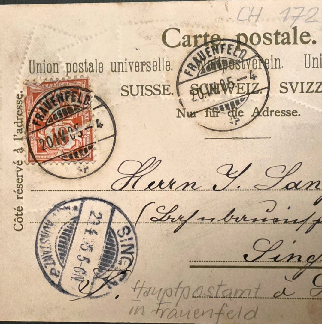 Cartoline postali: Ansichtskarte Schweizer Briefmarken – Usato da Bern venduto da Kocholo 2