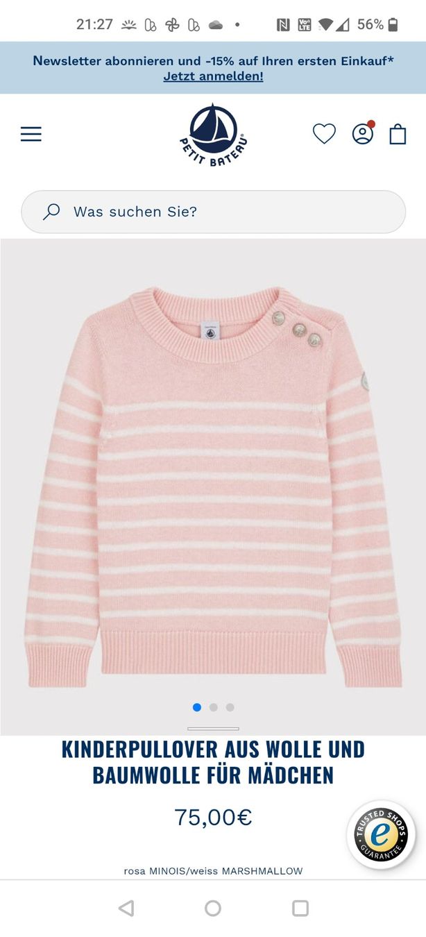 Petit Bateau Pullover & Sweatshirts: Petit Bateau Pullover aus Wolle und Baumwolle Gr. 6ans/116cm – Gebraucht aus Oberglatt ZH von COiNCiDENT 5