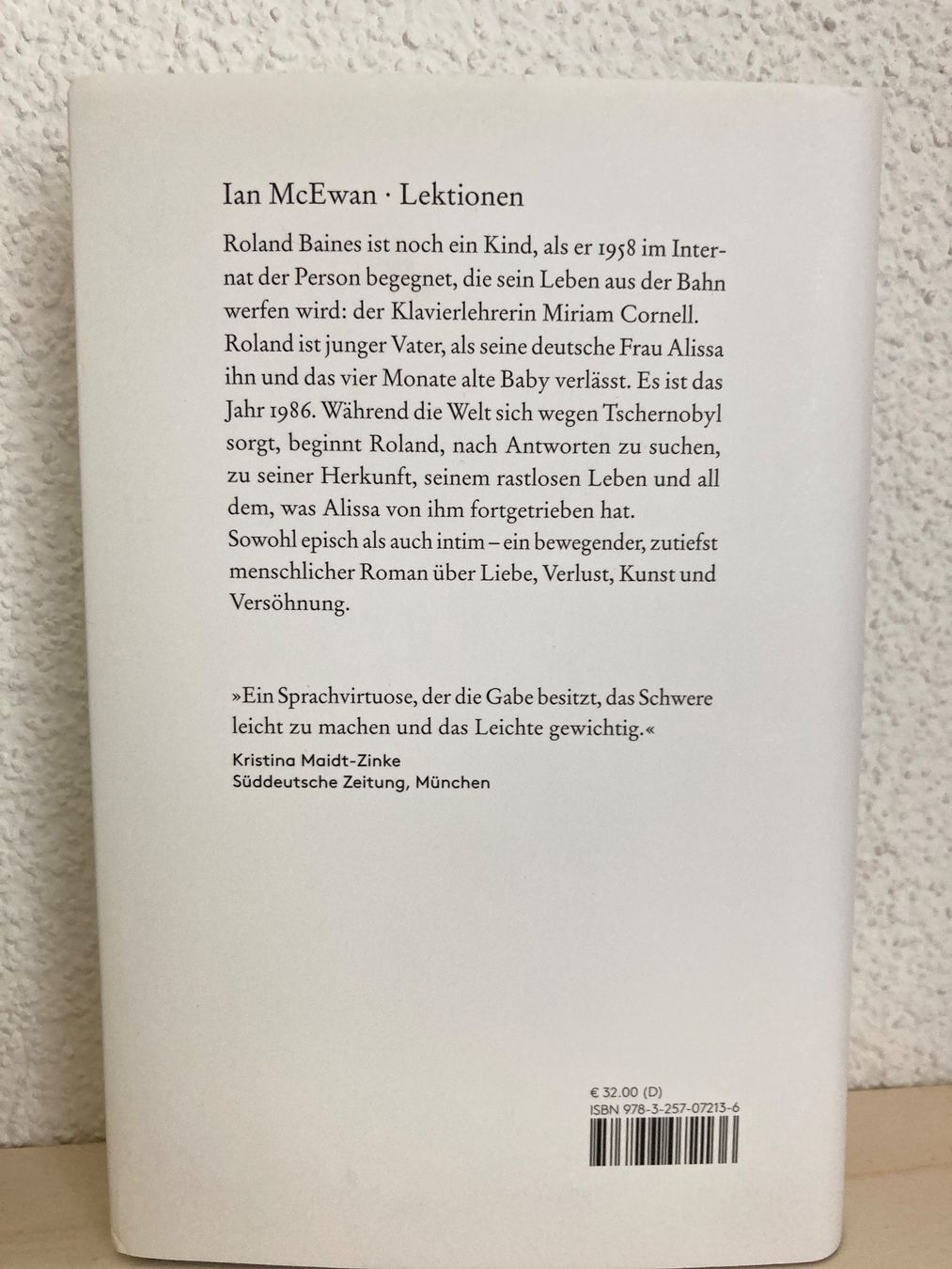 Libri: Lektionen  -  Ian McEwan   Roman – Usato da Frauenfeld venduto da AlphaCentauri369 1