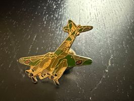 Vintage Militär Flugzeug Pin / Anstecker, Top Zustand!