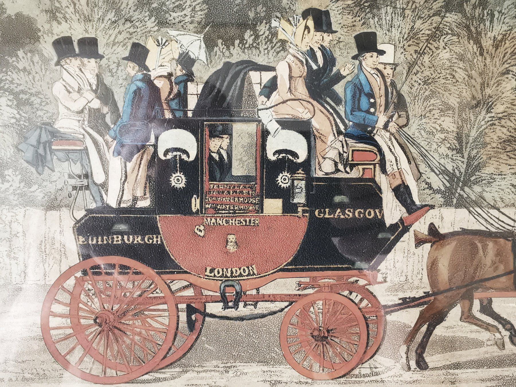 Cornici: Antikes Bild "The Edinburgh Express" – Usato da Dübendorf venduto da aschiduebendorf 3