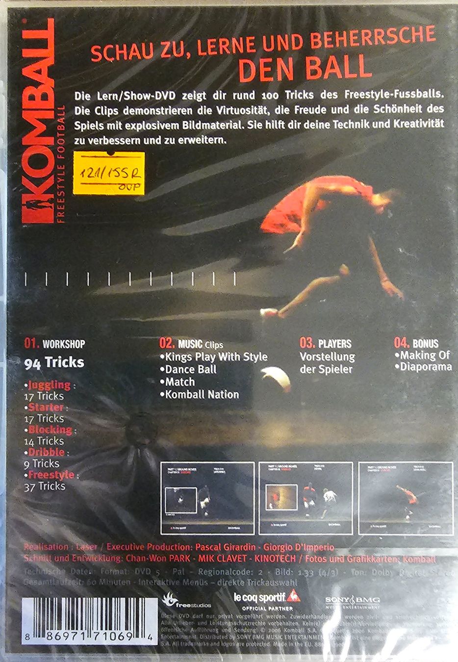 Tutti i DVDs: Komball - Master the Ball – Nuovo e nell'imballaggio originale da Wahlen b. Laufen venduto da Cg10 1