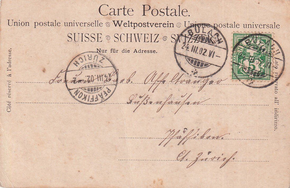 Cartoline postali: Bülach   ZH       um 1902 – Usato da Brig venduto da Valcards54 1