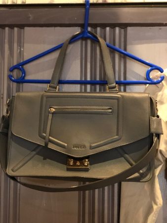 Furla leather grey bag