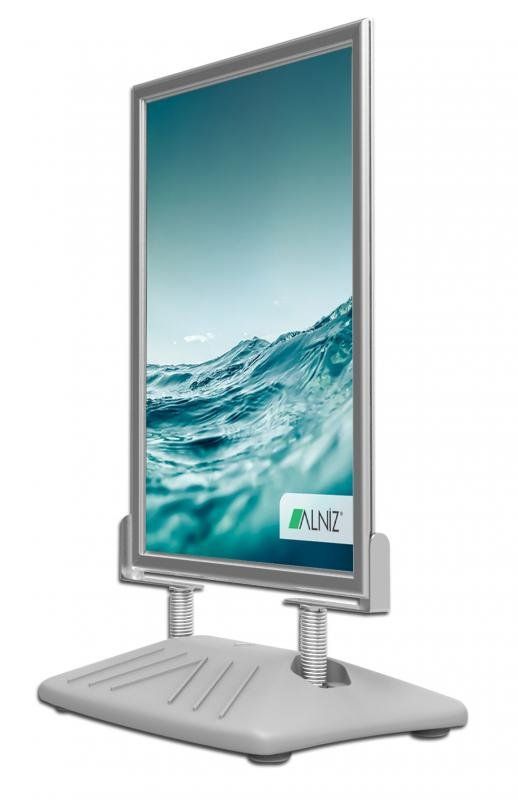 Ladenausstattungen & Messebau: Kundenstopper A1–Wind-Display–MitWassertank–Gehwegaufsteller – Neu und originalverpackt aus Volketswil von Alniz