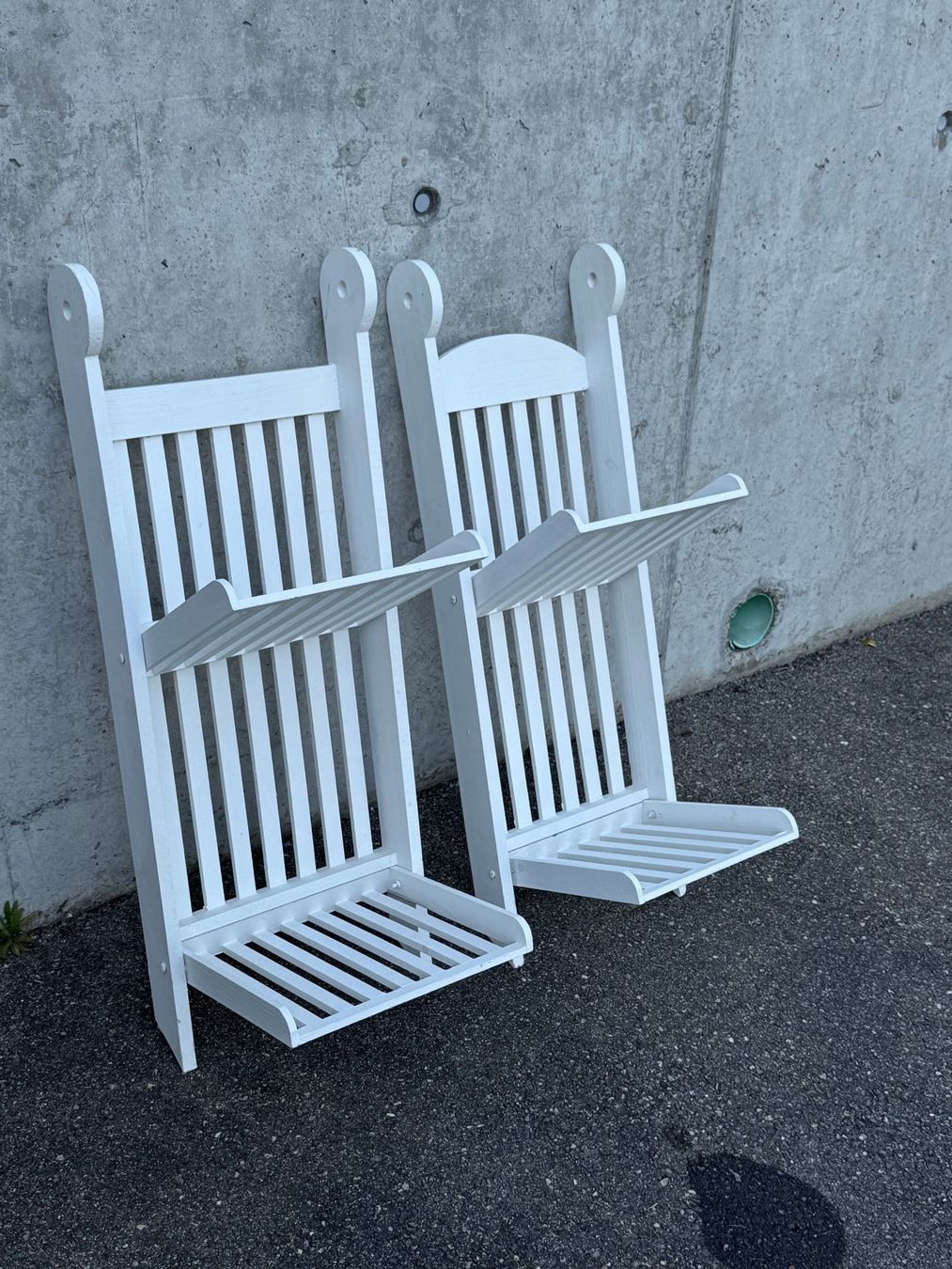 Scaffali: 2er Set Blumenständer, Regal weiss, Holz – Usato da Uhwiesen venduto da fel_5ghs 2
