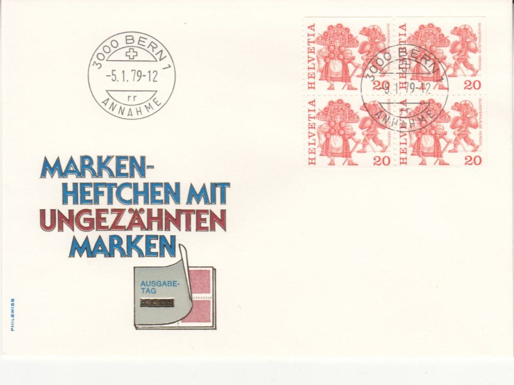 Tutti i francobolli: SBK 595MH - 598MH FDC Philswiss – Usato da Bürglen TG venduto da StampGraf 2