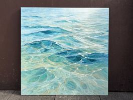 Acrylgemälde Meer / Wasser (100x100 cm) - handgemalt