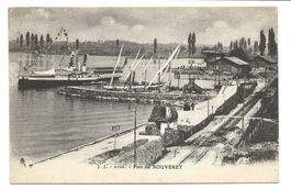 Port du Bouveret (VS) Dampfschiff Lac Léman - La Gare - 1928