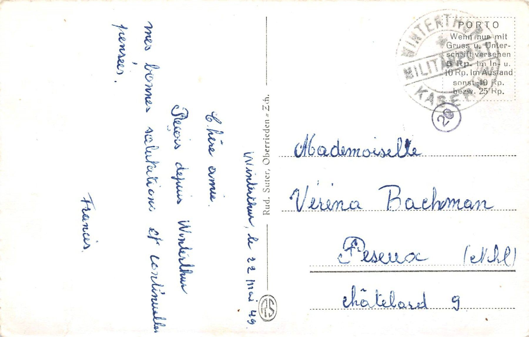 Cartes postales: Winterthur – D'occasion à Ottikon b.Kemptth. par Neptun1974 1