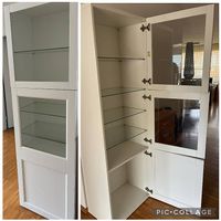Ikea Besta Vitrine und Zubehör 