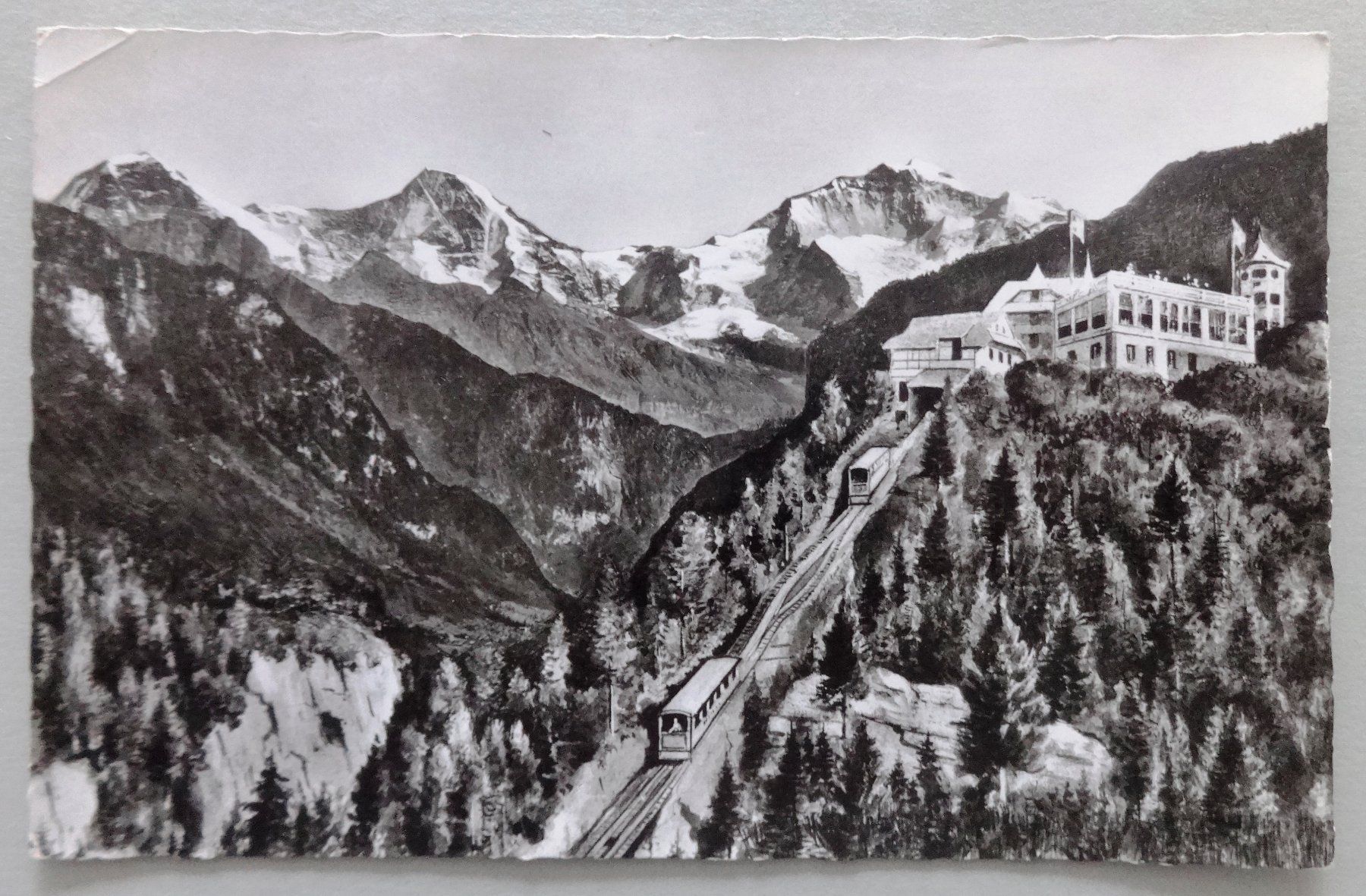 Cartoline postali: Interlaken, Heimwehfluh – Difettoso da Fétigny venduto da Billy2miny
