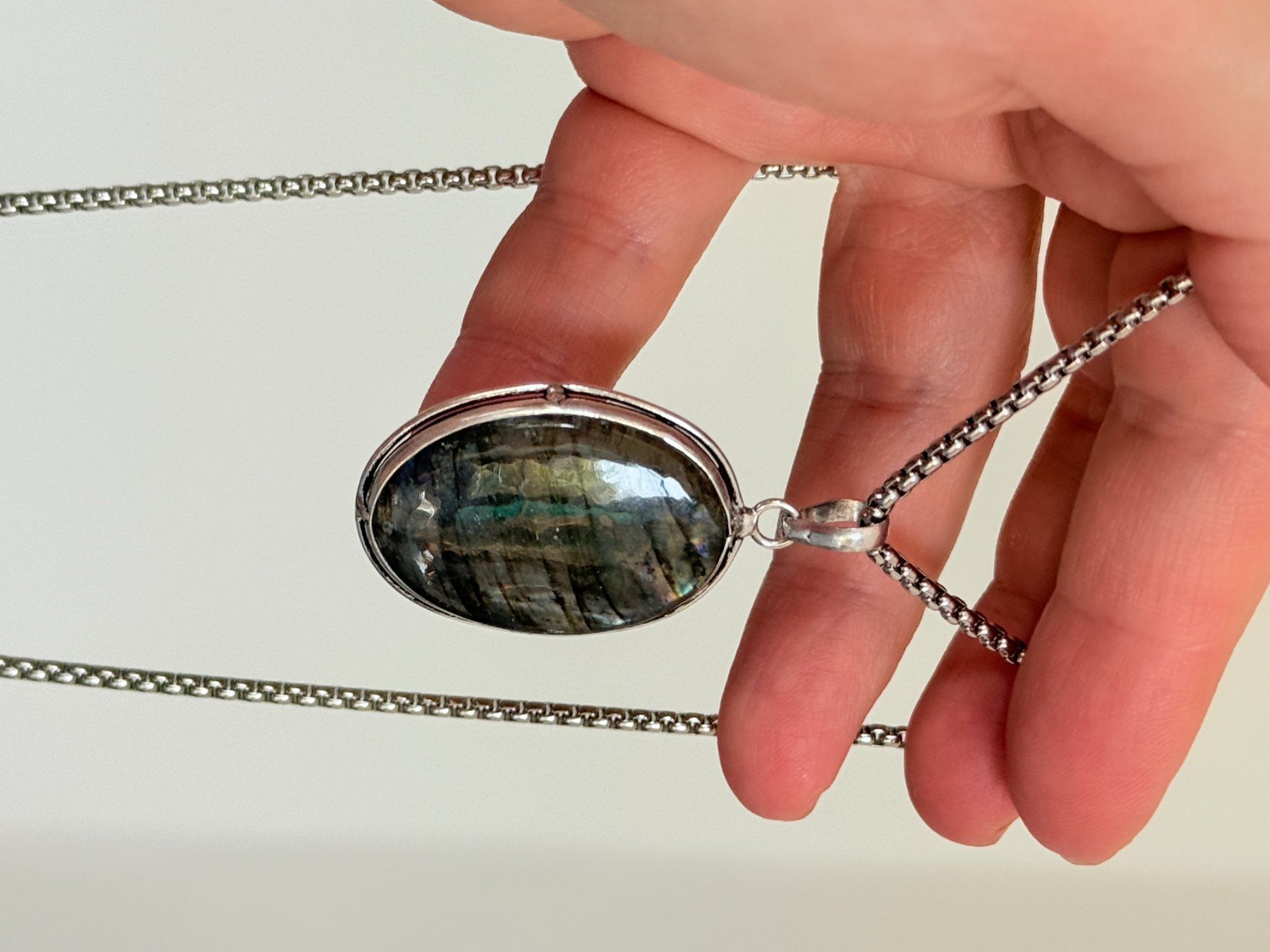 Catenine: Labradorite necklace – Nuovo e nell'imballaggio originale da Genève venduto da AGBERG 6