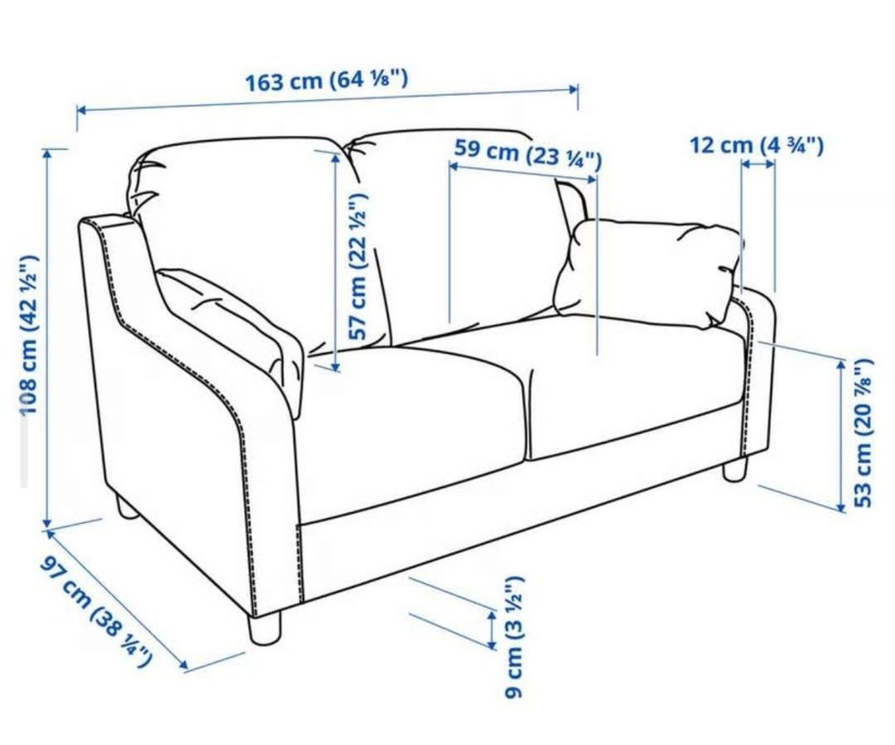 Ikea Divani: 2er Sofa von Ikea – Usato da Mollis venduto da Isbjoern 4