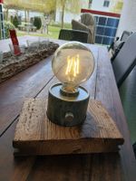 Industrial Design Lampe/Leuchte aus Altholz Unikat!