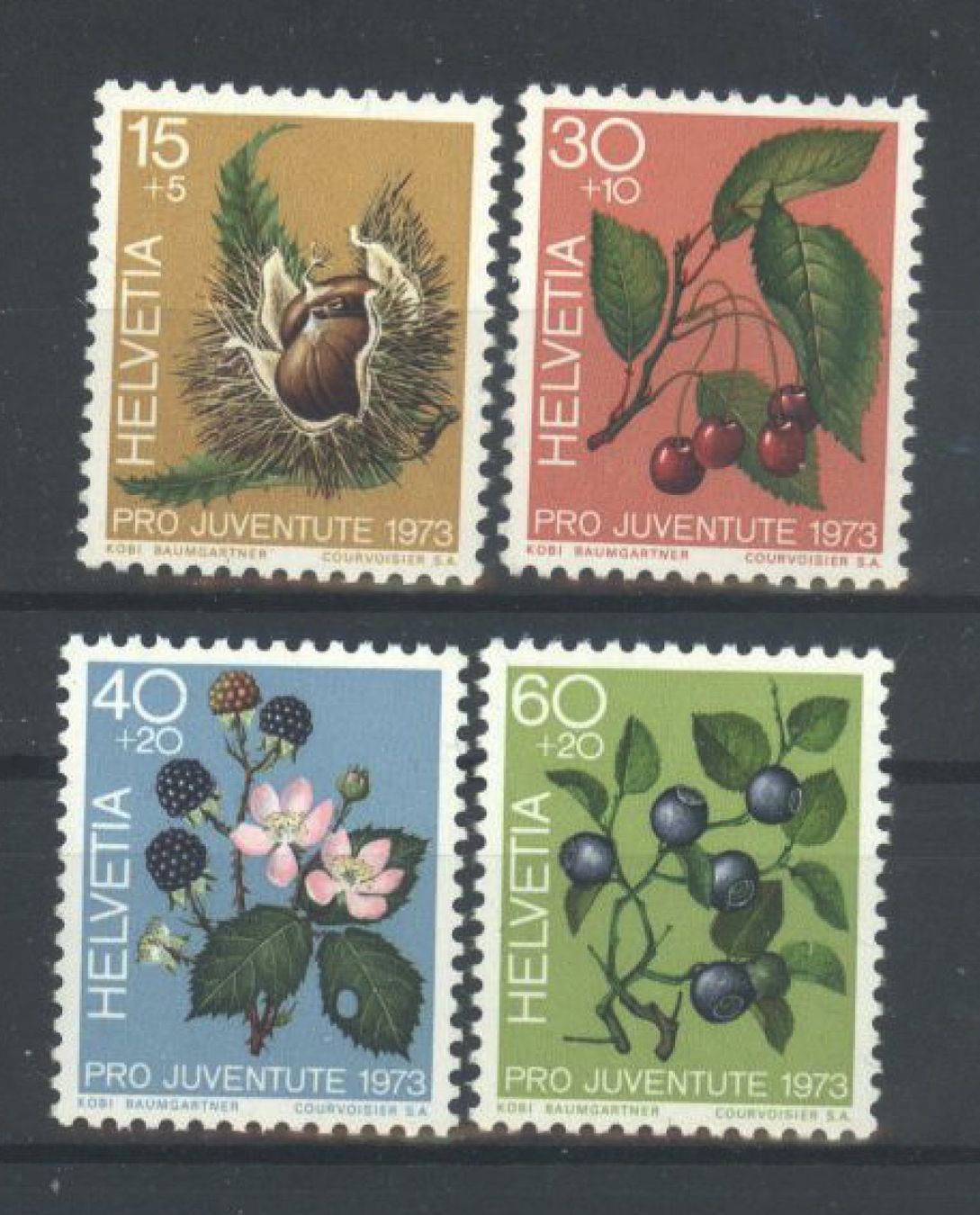 Alle Briefmarken: 1973, Pro Juventute ** – Neu (gemäss Beschreibung) aus Willisau von Vollstempel