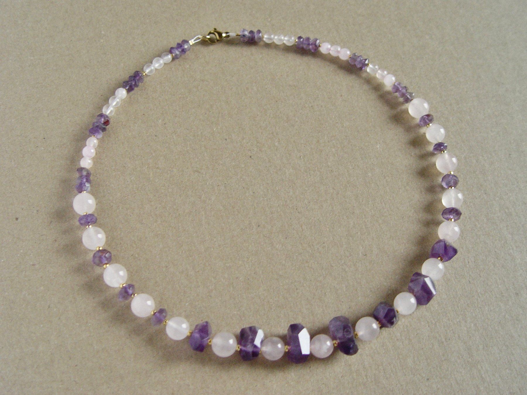 Ketten: Rosenquarz und Amethyst – Neu (gemäss Beschreibung) aus Henggart von elsternwerk 2