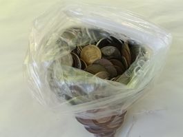 2 Kilo Münzen sehr wahrscheinlich aus aller Welt oder Europa