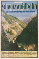 BADISCHE SCHWARZWALDBAHN c.1920 - Original Plakat