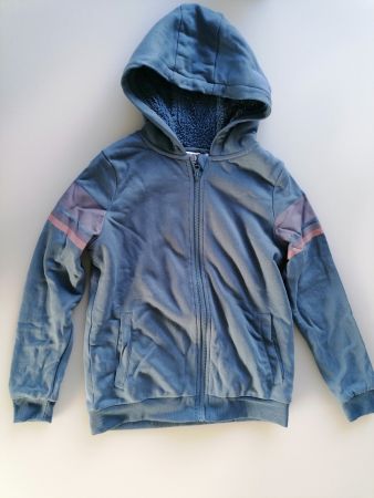 SEHR GUTER Zust: Dick gefütt. Flausche-Sweatjacke GIRL 152