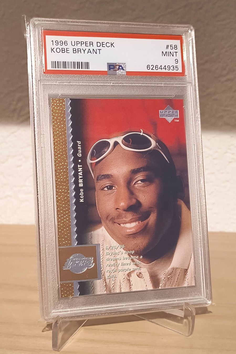 Cartes à collectionner: 1996 Upper Deck Kobe Bryant RC PSA 9 – D'occasion à Greifensee par Birdman11