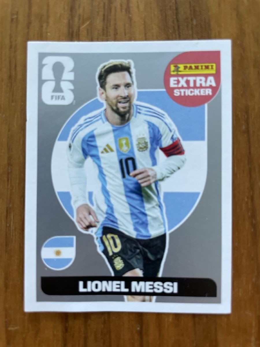 Aufkleber: Panini Extra Sticker, Lionel Messi silber – Neu (gemäss Beschreibung) aus Auswil von Dama07