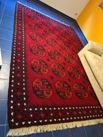 Teppich rot schwarz Grösse 247x355cm guter Zustand